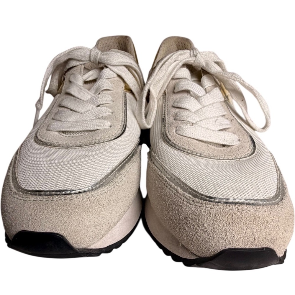 Geox D Doralea A Respira White Gold Comfort Walking Sneakers EU 40 US 10 - Picture 2 of 13